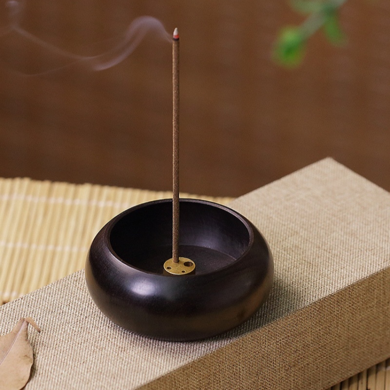 Home Fragrance Plug In - Support à encens miniature en bois
