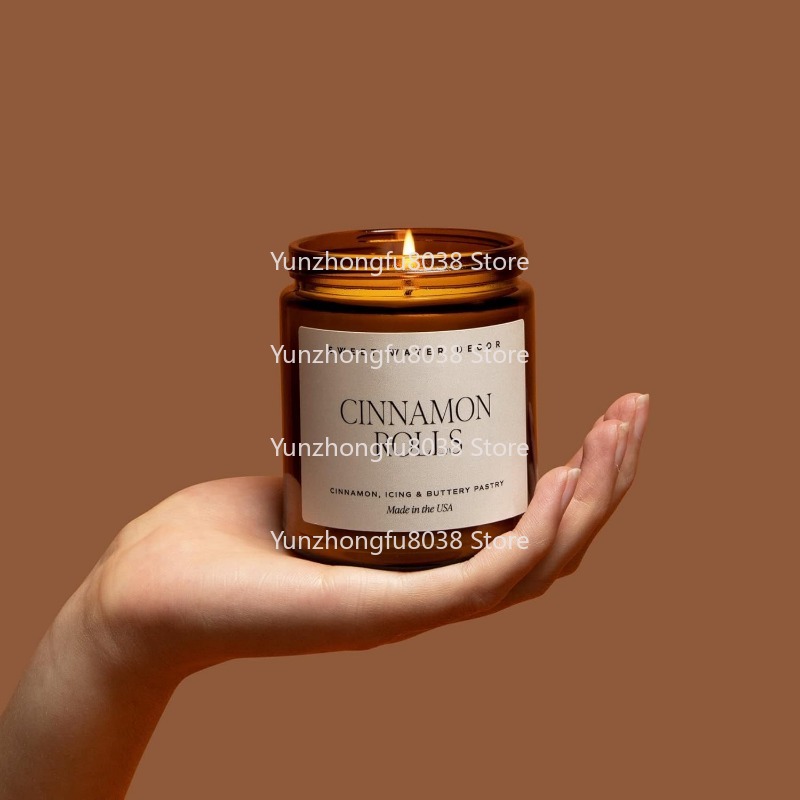Amber Jar Candle - Épices chaudes et parfum d'agrumes pour