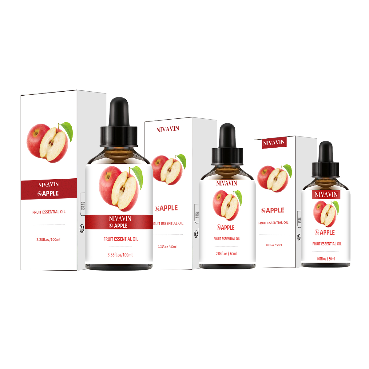 Home Fragrance Co - NIVAVIN Huile essentielle de pomme 30ml/60ml/100ml,