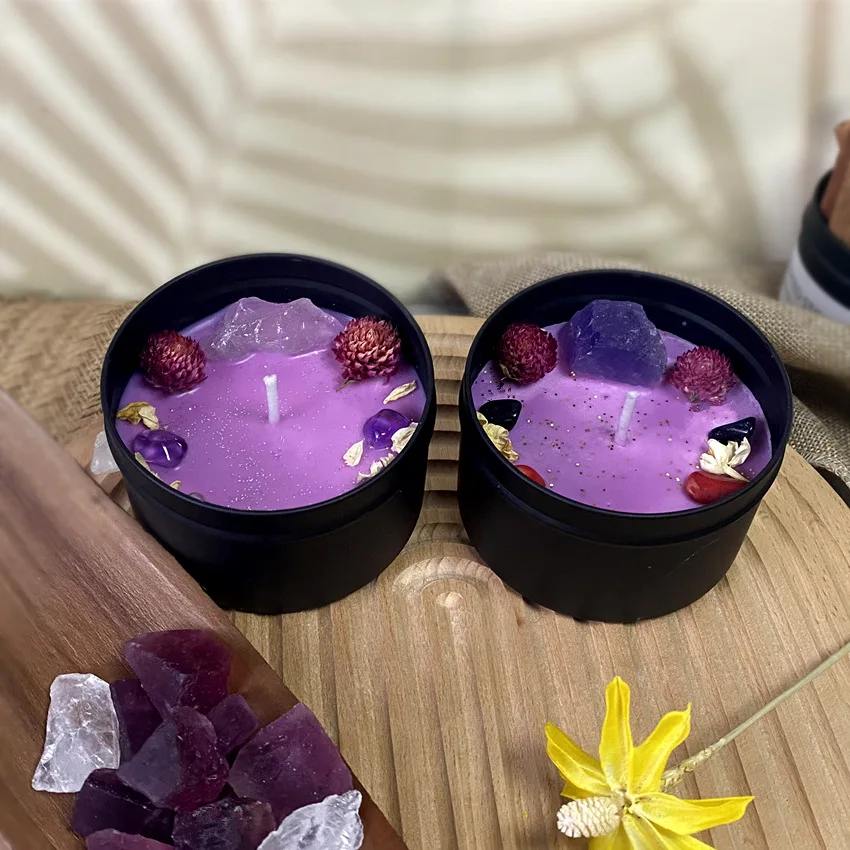 Home Fragrance Scented Candle - Bougie parfumée en pierre de cristal