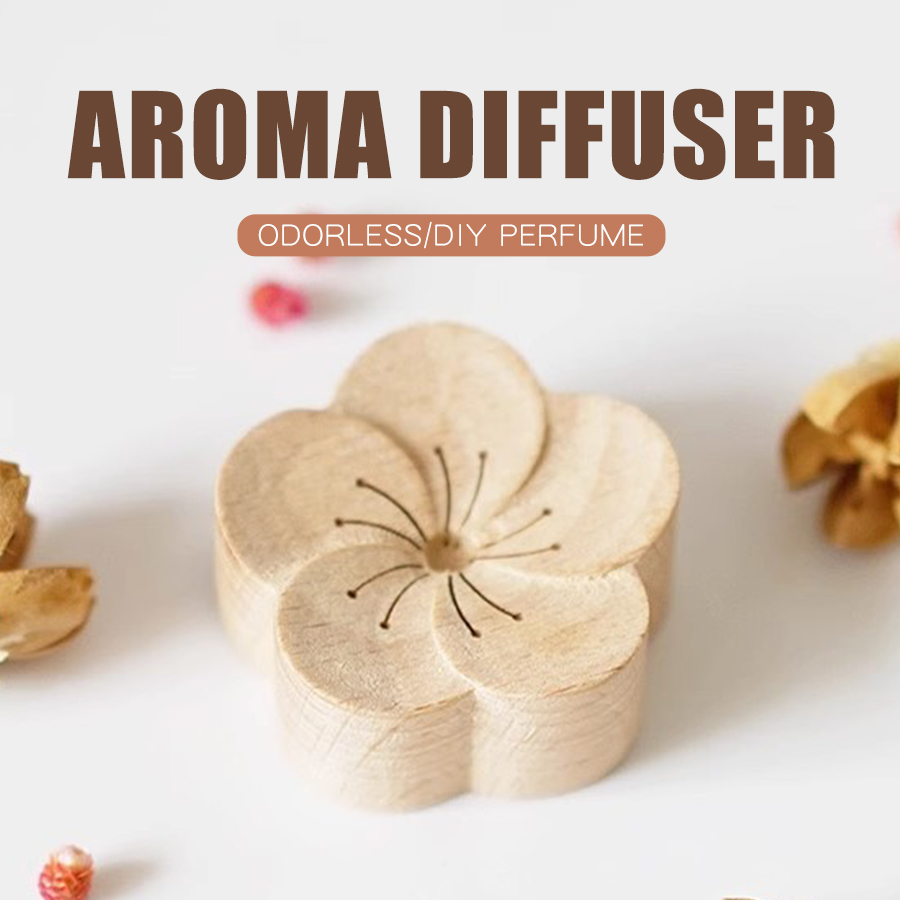 Home Fragrance Co - Diffuseur d'Arôme de Fleurs en Bois