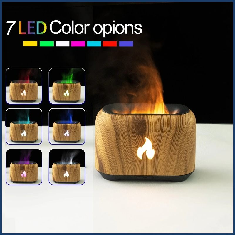 Home Fragrance Plug In - Diffuseur d'huiles essentielles à flamme simulée