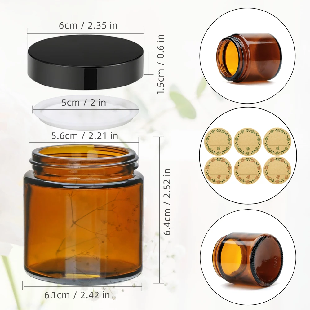 Bocaux en verre pour bougies,  - Amber Jar Candle avis et prix