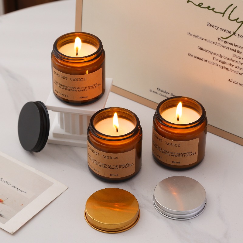 Bougie parfumée en cire de soj - Amber Jar Candle avis et prix