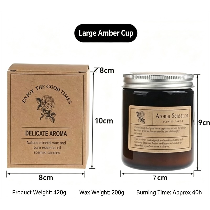 Bougie parfumée en cire de soj - Amber Jar Candle avis et prix