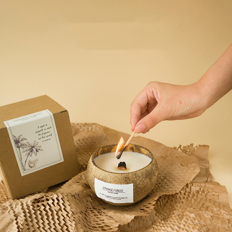 Bougie d'aromathérapie en coqu - Home Fragrance Scented Candle avis et prix