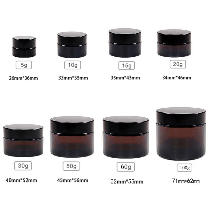 5 pots en verre ambré vides de - Amber Jar Candle avis et prix